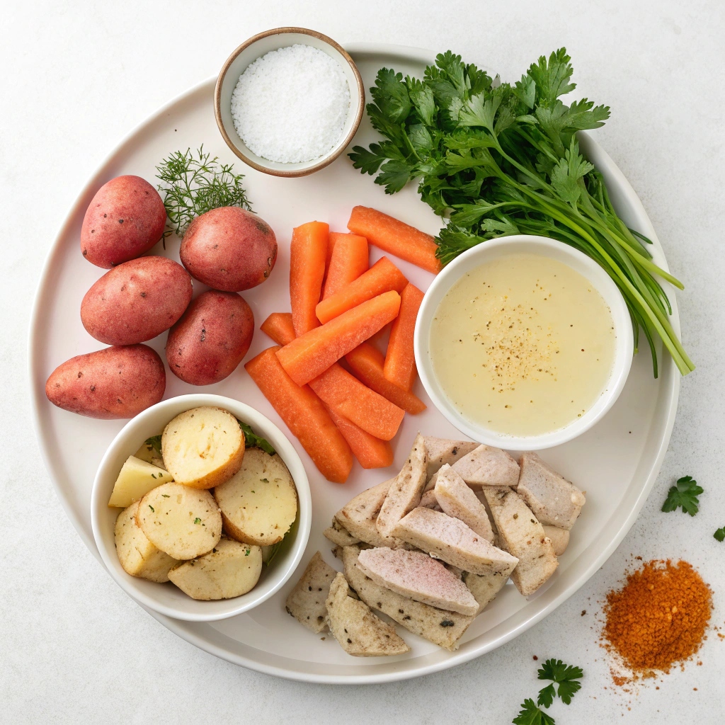 Instant Pot Ranch Chicken with Potatoes and Carrots Ingredients