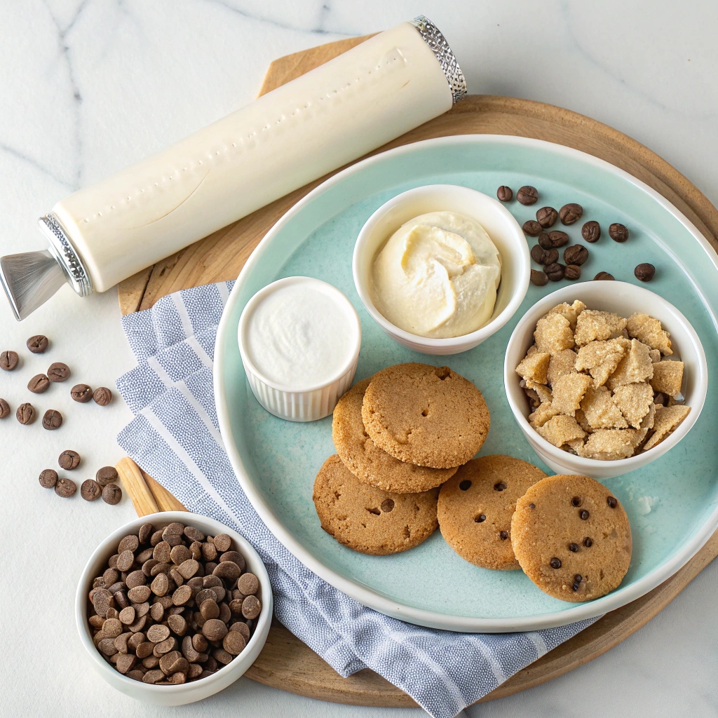 Layered Chocolate Chip Cookie Dessert Ingredients