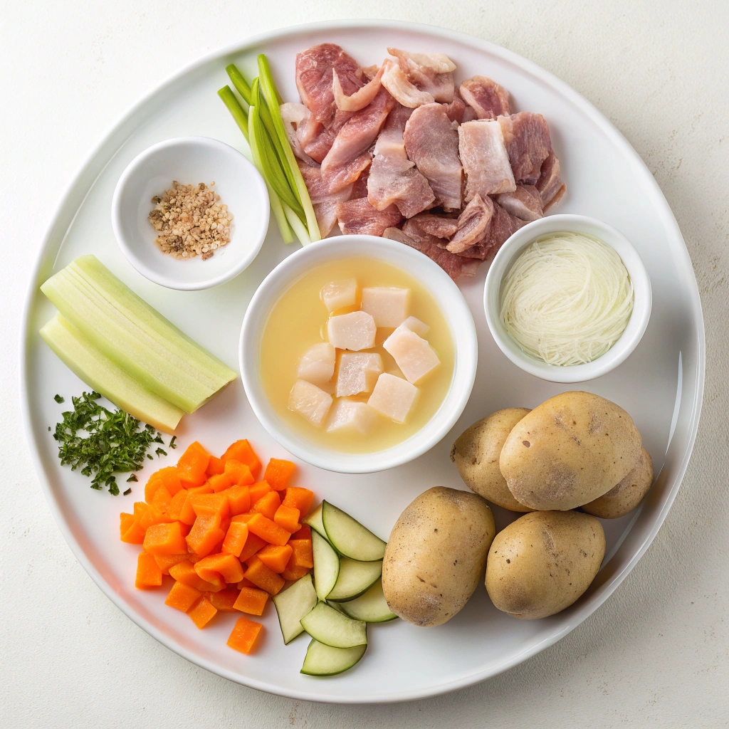 Creamy Chicken and Potato Soup Ingredients