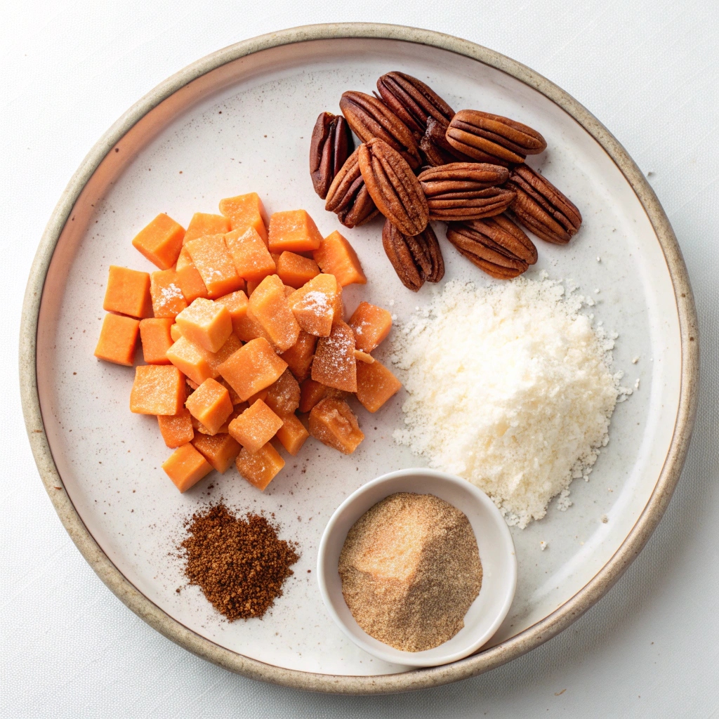 Coconut Pecan Sweet Potatoes Ingredients