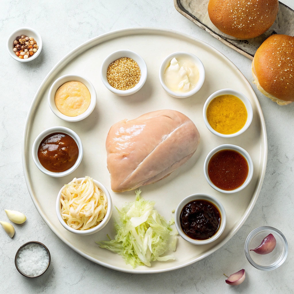 Slow Cooker Hawaiian Chicken Sandwiches Ingredients