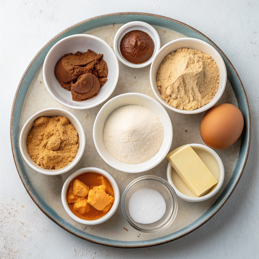Ingredients of Nutella Pumpkin Cookies