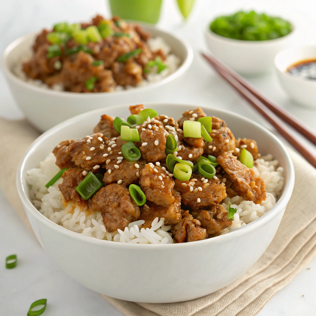 Instant Pot Ground Turkey Teriyaki Rice Bowls