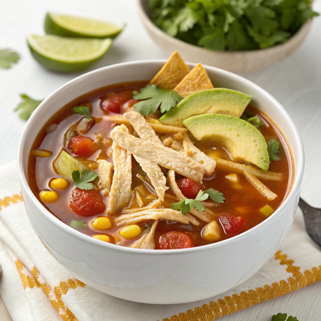 Easy Crock Pot Chicken Tortilla Soup