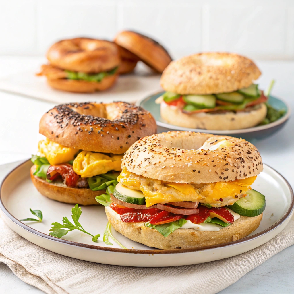 Bagel Breakfast Sandwiches (Freezer Meal)