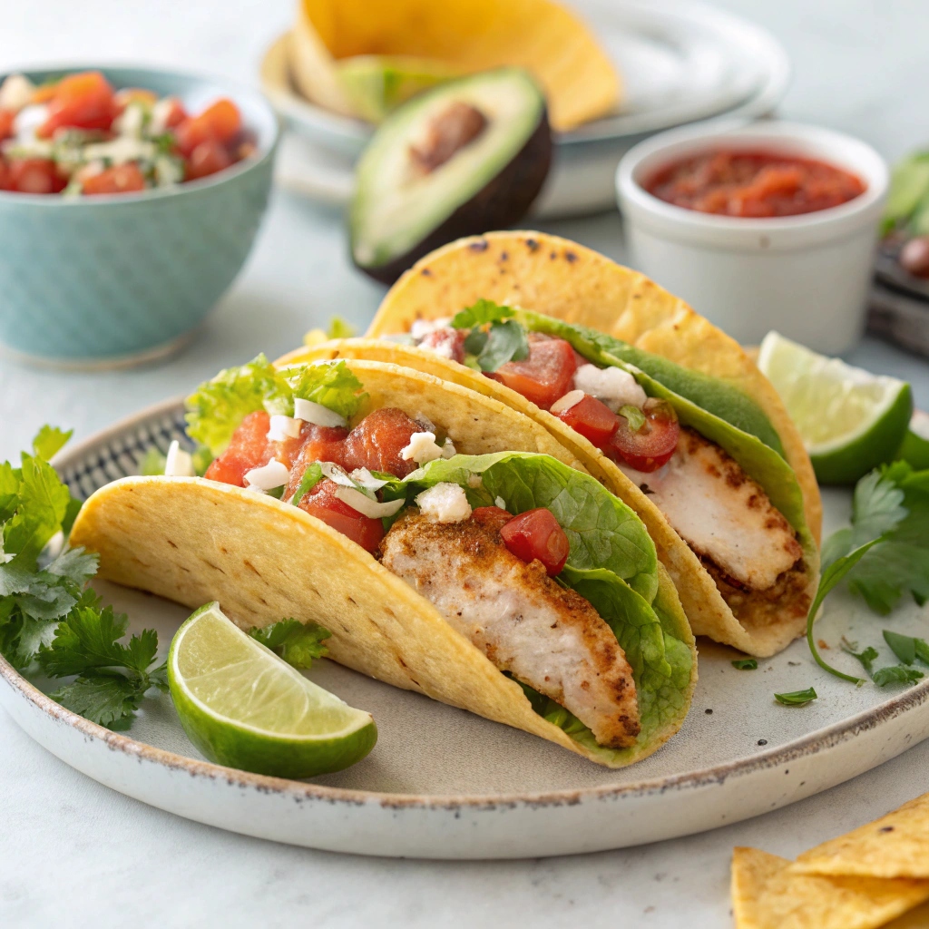 Oven Baked Chicken Tacos