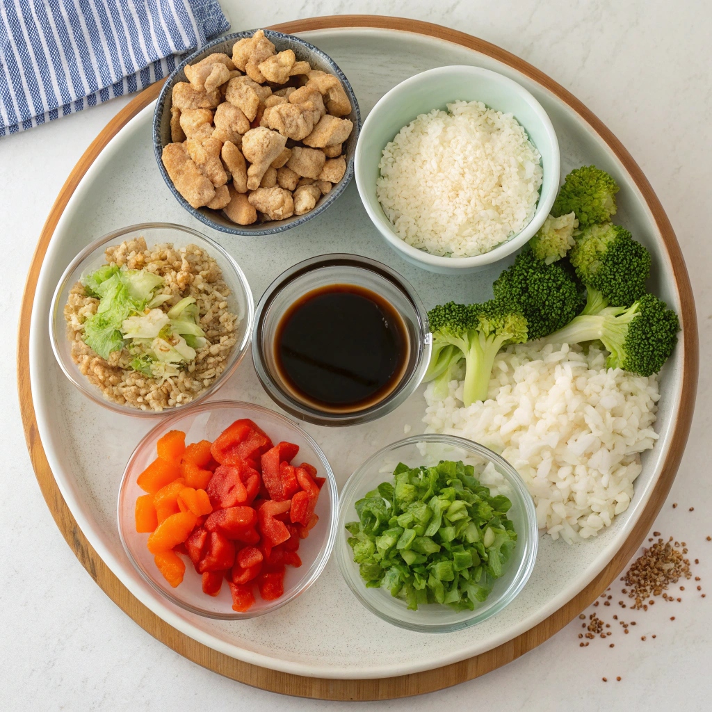 Instant Pot Ground Turkey Teriyaki Rice Bowls Ingredients