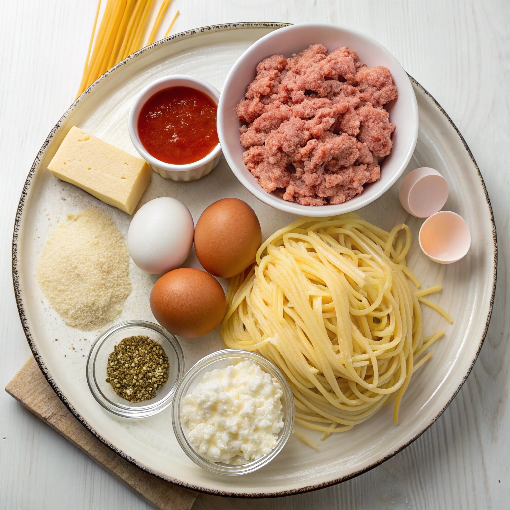 Slow Cooker Baked Ziti Ingredients