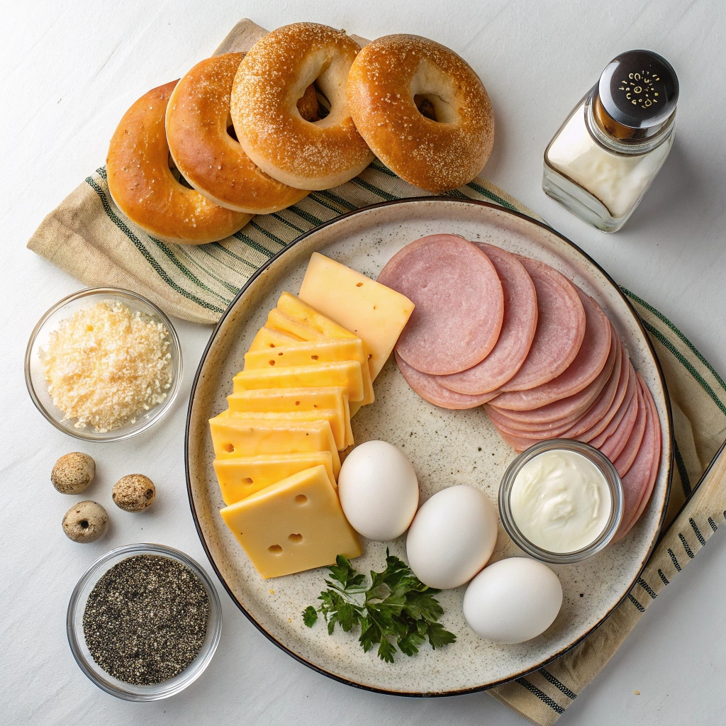 Bagel Breakfast Sandwiches (Freezer Meal) Ingredients