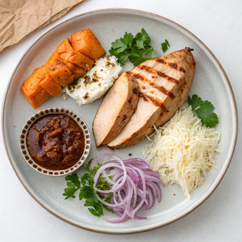 BBQ Chicken Stuffed Baked Sweet Potatoes Ingredients