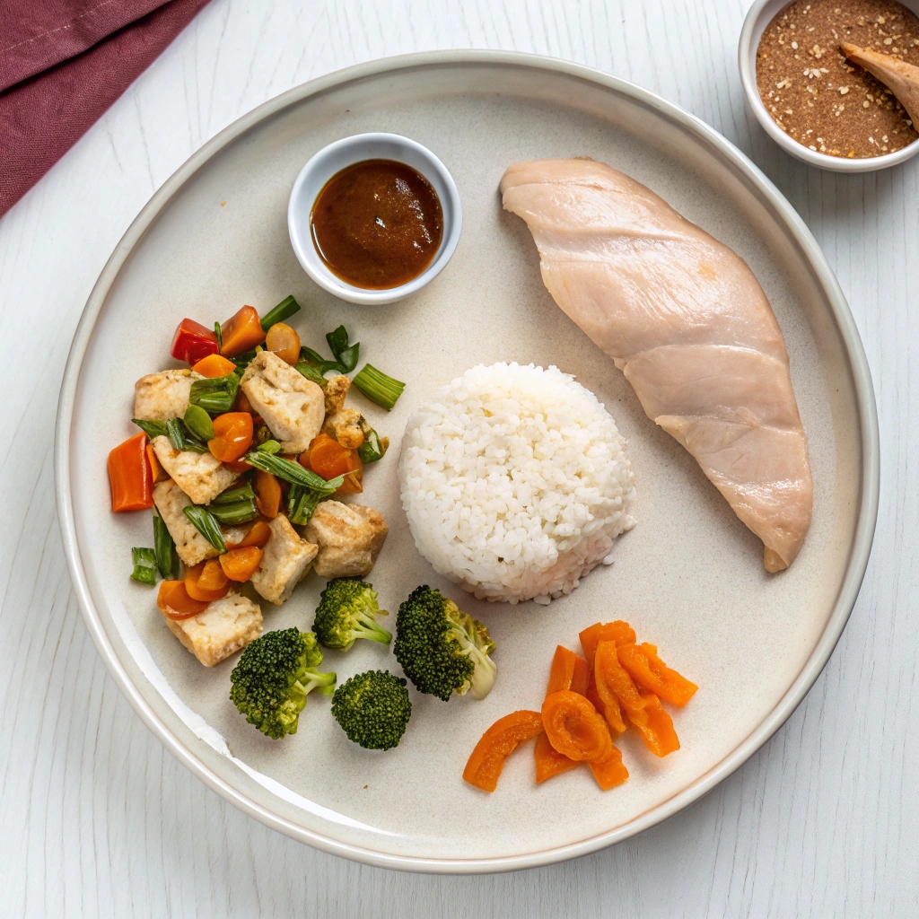 Slow Cooker Teriyaki Chicken and Stir Fry Veggies Ingredients