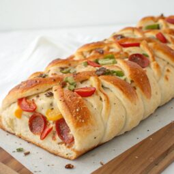 Easy Braided Pizza Loaf (with Refrigerated Pizza Dough)