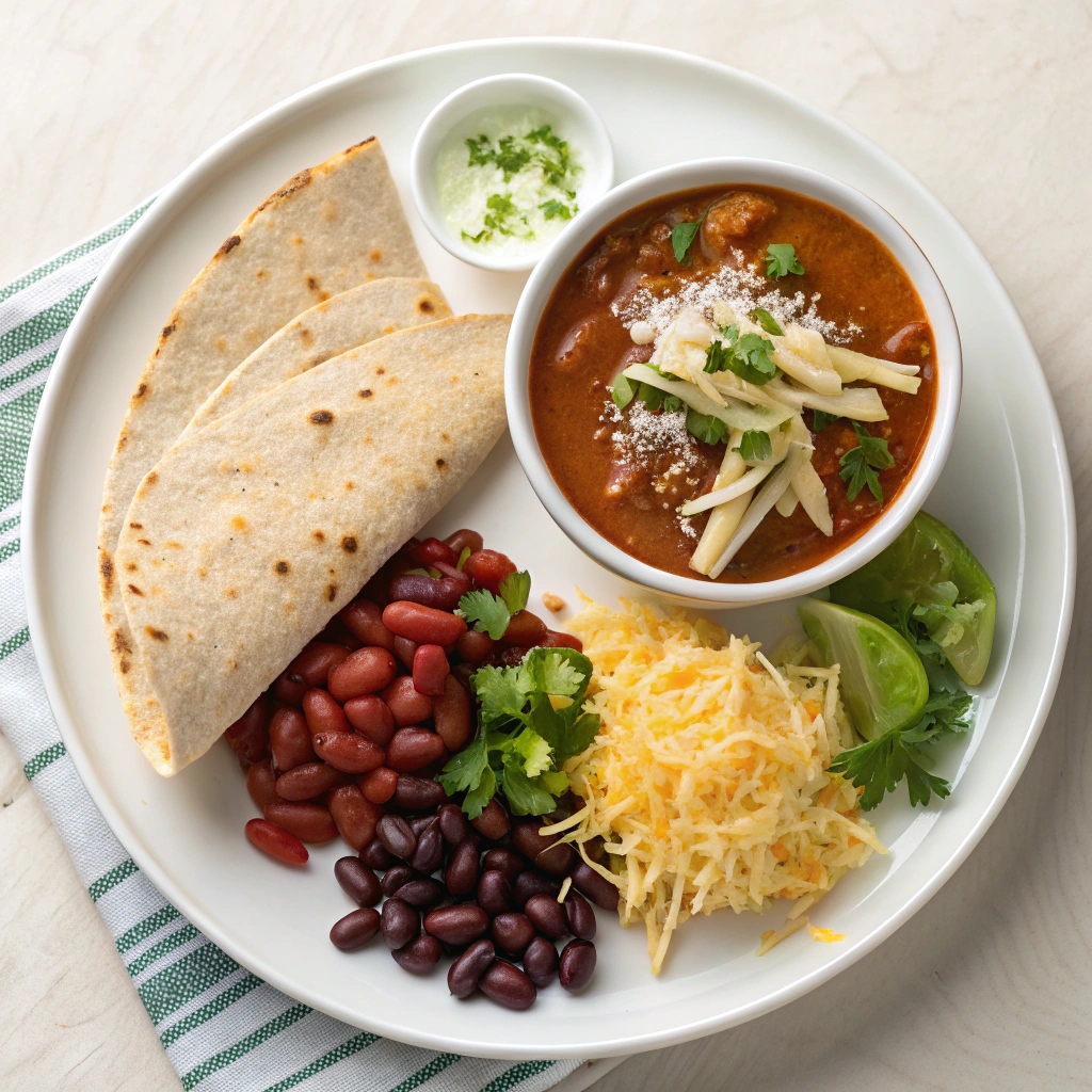 Three Bean Enchiladas Ingredients