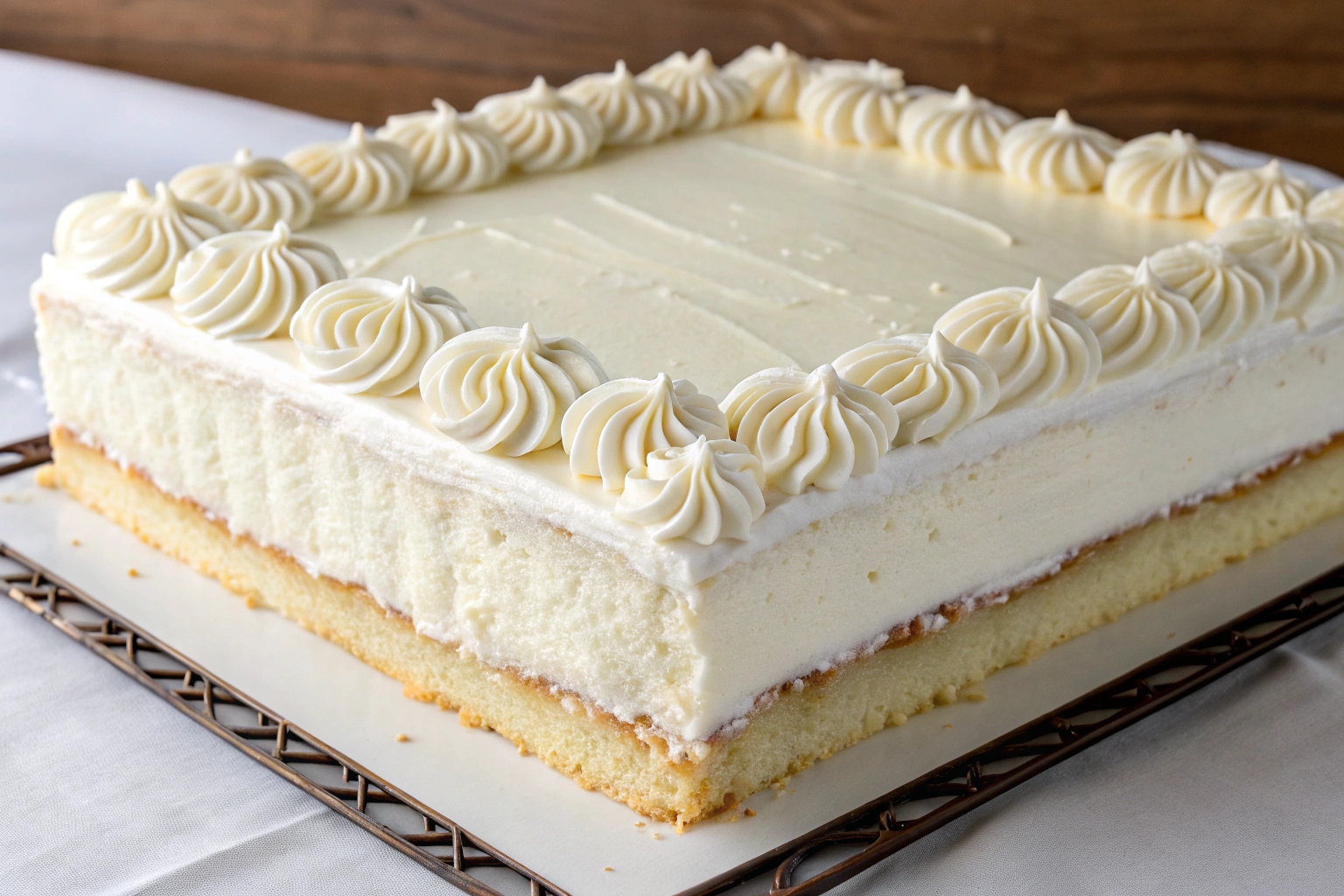 White Texas Sheet Cake