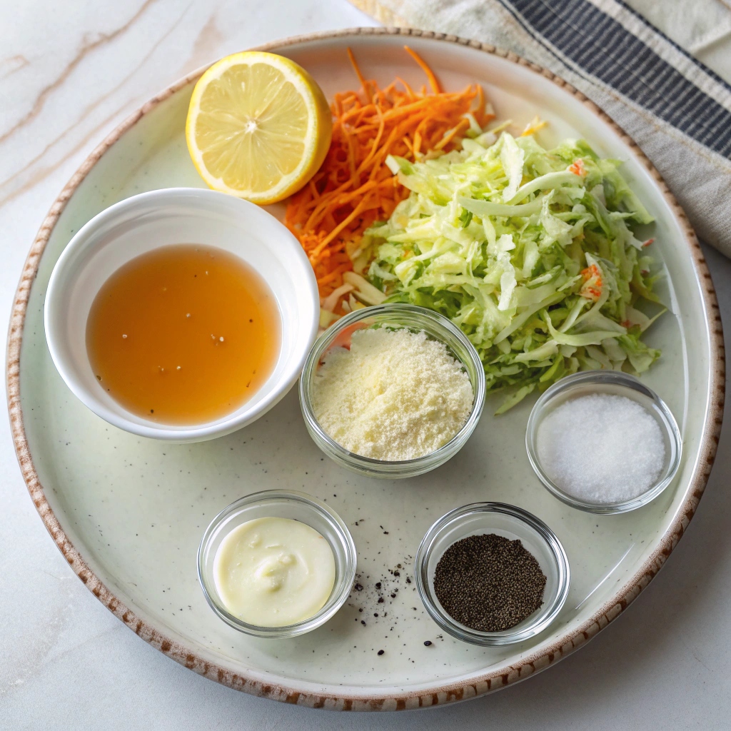 Creamy Coleslaw Ingredients